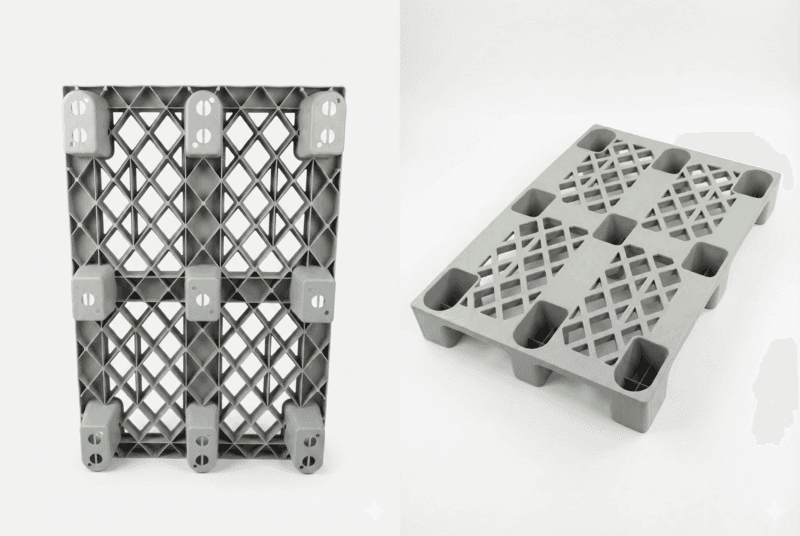 Can Plastik 80x120 Siyah Endüstriyel Plastik Palet